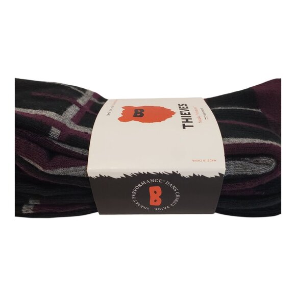 PAIR OF THIEVES SZ 6-12 Men's 3 Pack Performance Crew Socks Black Purple Gray - Picture 3 of 6